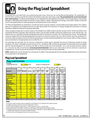 Using the Spreadsheet for Plug Loads