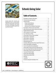 Schools Going Solar Table of Contents