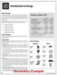 Energy Infobooks (updated annually)